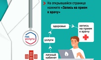Записаться на прием к врачу в государственные медицинские учреждения можно с помощью портала «Госуслуги»